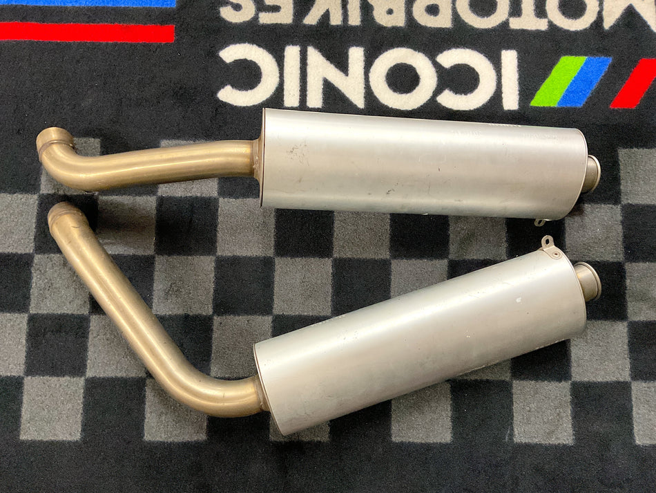 Ducati 916, 748 - Factory Original Mufflers - Set. (OEM) #57310391A_57410391A