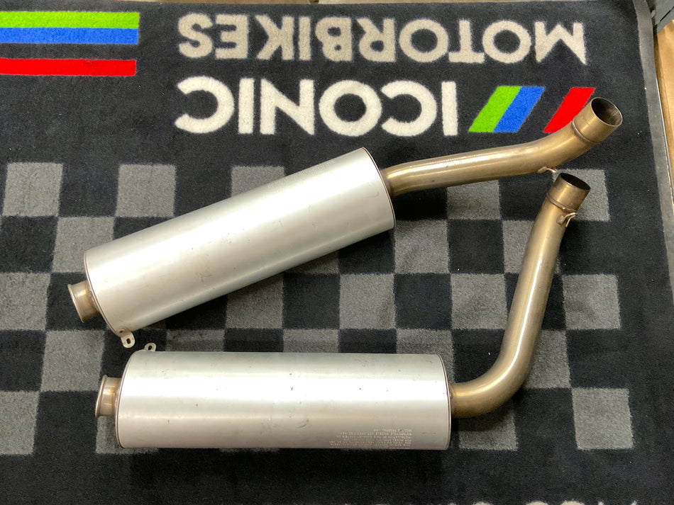 Ducati 916, 748 - Factory Original Mufflers - Set. (OEM) #57310391A_57410391A