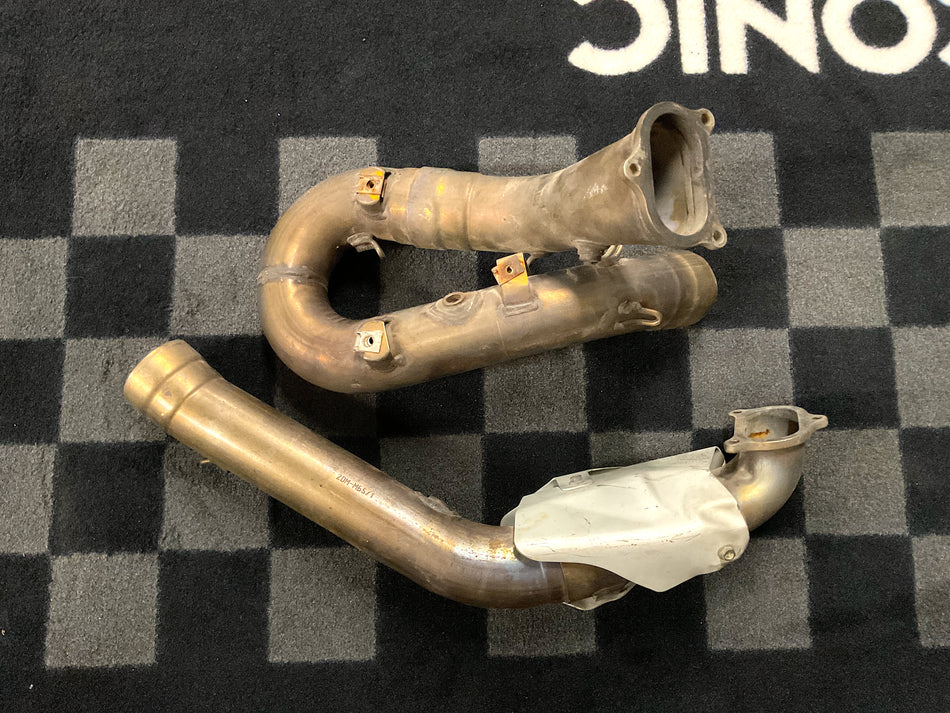 Ducati 1199 Panigale (2012) Exhaust Pipes, Horiz. & Vert. (OEM) #57013072A_57112992C