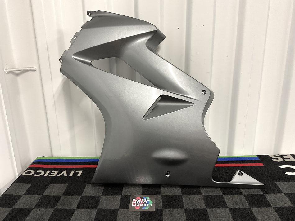 Honda VFR800A (2003) Fairing, Left-Side - Silver. (OEM) #64312-MCW-D000