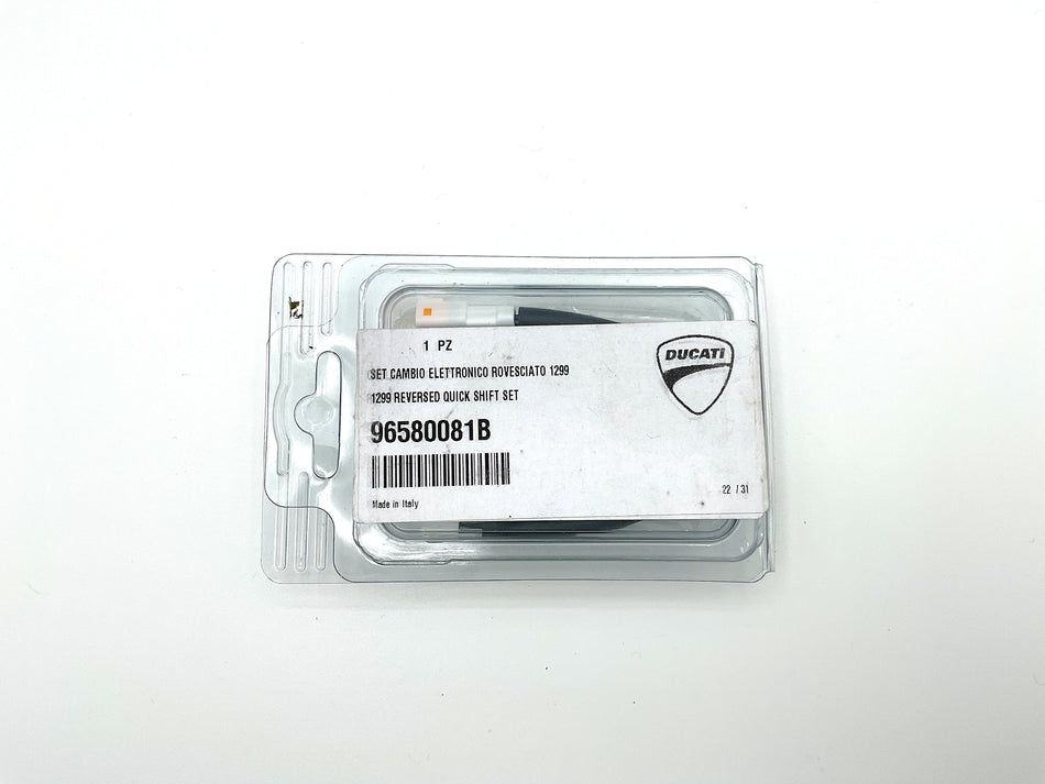 Ducati 1299 Panigale (2015-2018). Reversed Quick-Shift Set. New-in-Box. (OEM) #96580081