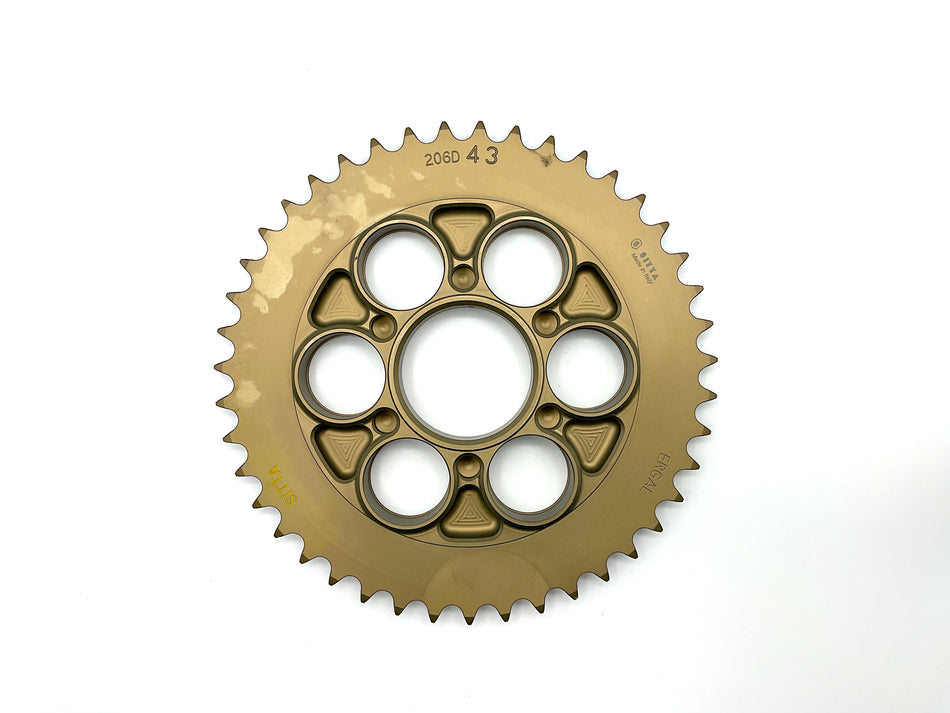 Ducati Panigale (2012-2018) SITTA Rear Sprocket & Holder. 7075-T6 Alum. New. #206D-43 (Copy)