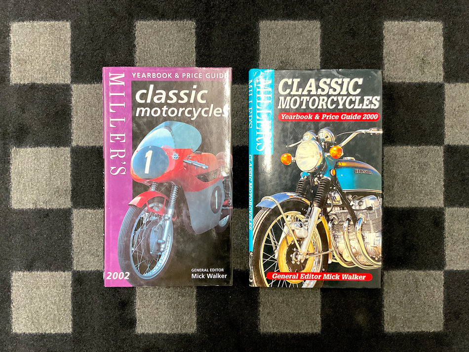 Miller's Classic Motorcycles / Yearbook & Price Guide 2000 & 2002. Two Hard-Cover Books. #MCMYPG_2Y