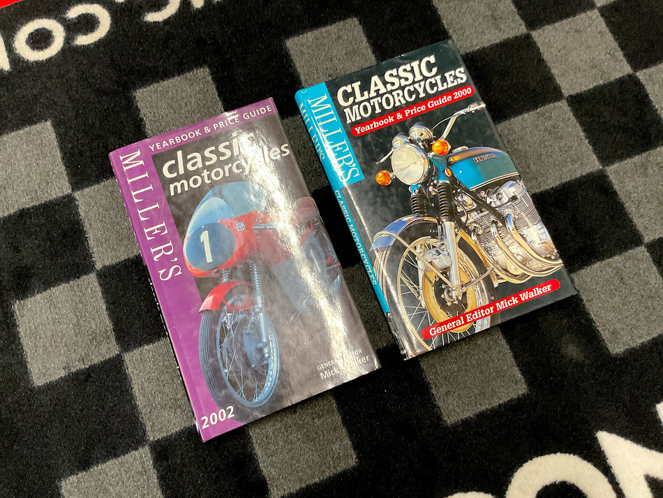 Miller's Classic Motorcycles / Yearbook & Price Guide 2000 & 2002. Two Hard-Cover Books. #MCMYPG_2Y