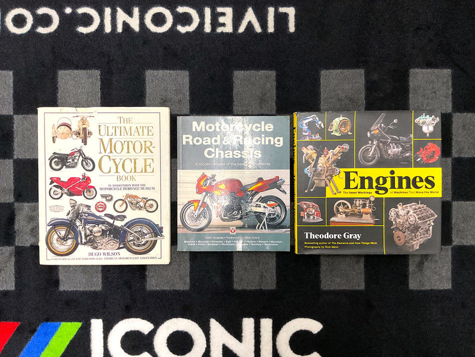 Collection of 3 Motorcycle Book Titles - Hard Covers. ISBN# 1-56458-303-1