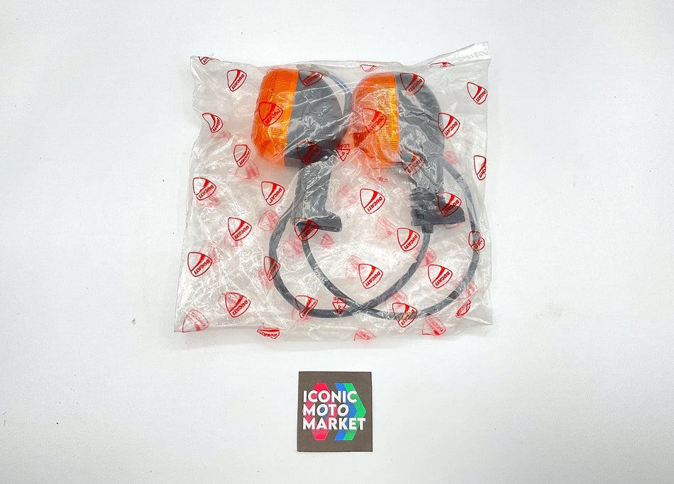 Ducati Monster. (1994-1999) Rear Turn Signal Indicators - Set. New-in-Package #53040031A