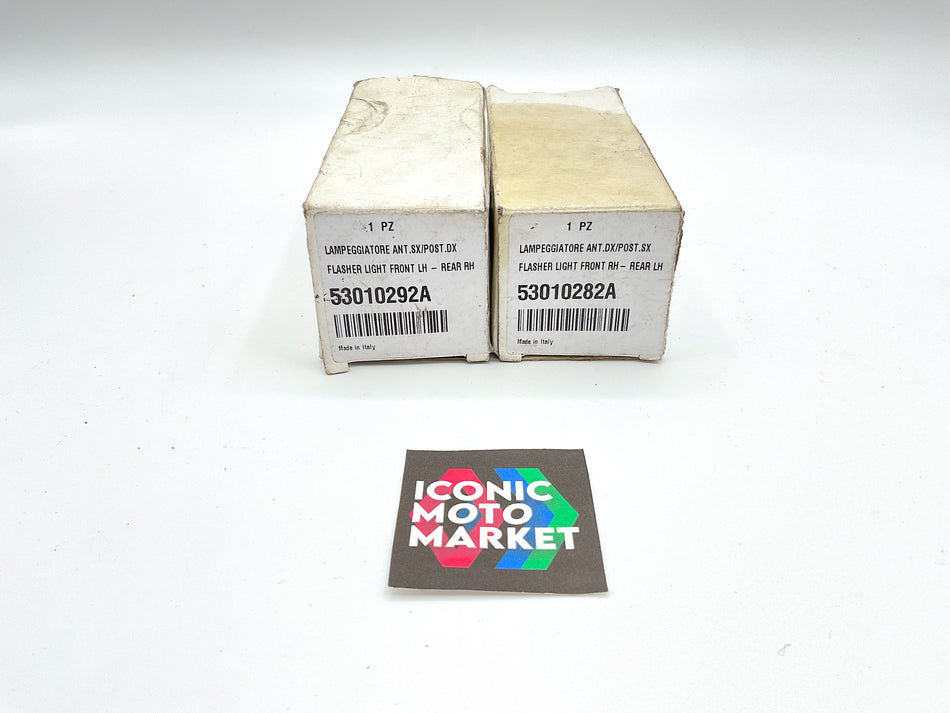 Ducati Panigale, Monster. Rear RH/LH Turn Signal Lights Set. New-in-Box. (OEM) #53010292A_53010282A
