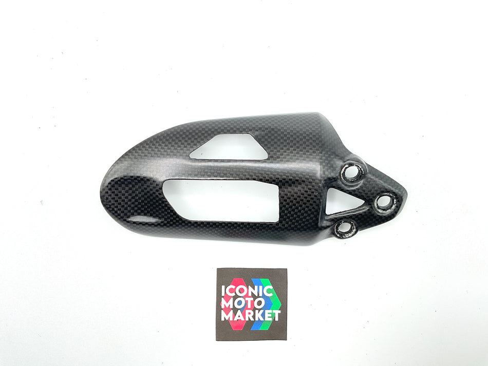 Ducati Panigale, Streetfighter. Carbon Fiber Cover for Rear Shock Absorber. (OEM) #96450711B