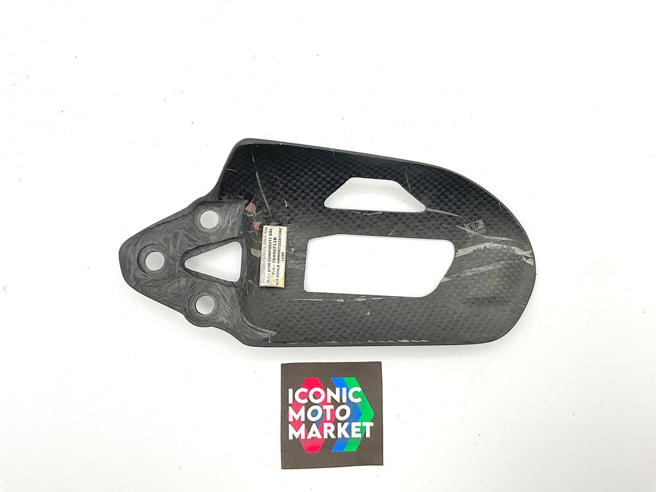 Ducati Panigale, Streetfighter. Carbon Fiber Cover for Rear Shock Absorber. (OEM) #96450711B