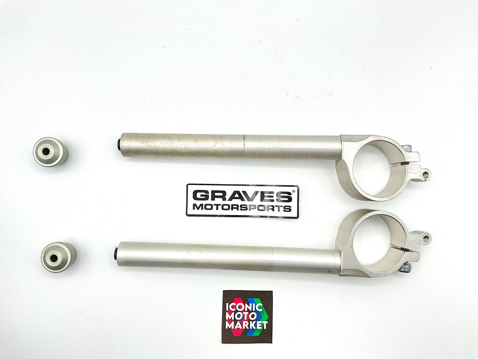 Graves Motorsports - 50mm Aluminum Clip-on Handlebars, with Bar Ends. #HB050