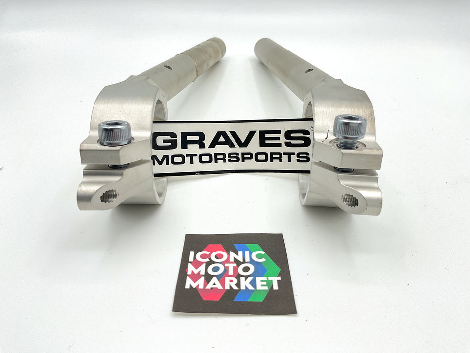Graves Motorsports - 50mm Aluminum Clip-on Handlebars, with Bar Ends. #HB050