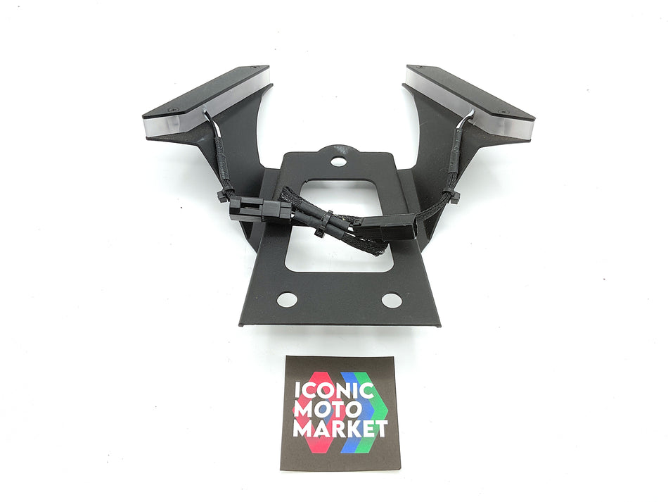 Ducati Hypermotard 950 SP (2019-2025) License Plate Holder, w/ Integrated Turn-Signals. (Aftermarket) #950-RB 950-SIDE