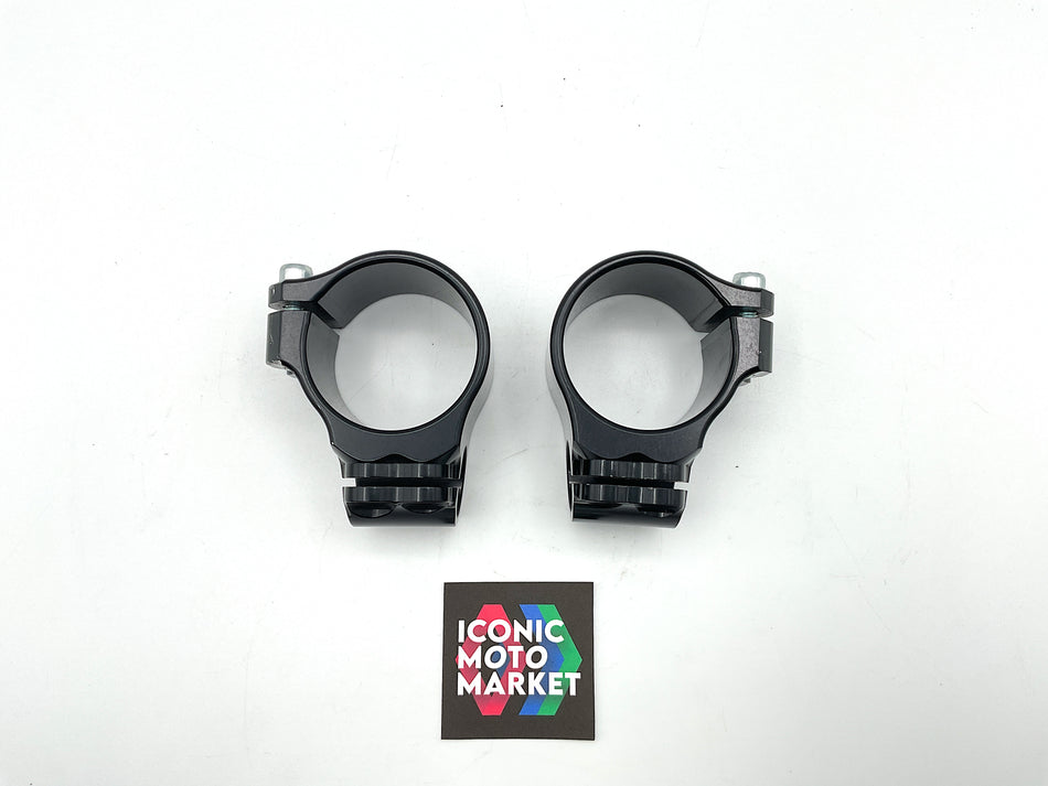 Grave Motorsports - WORKS CNC Machined Billet Aluminum 50mm Clamps. #GM_CNC1