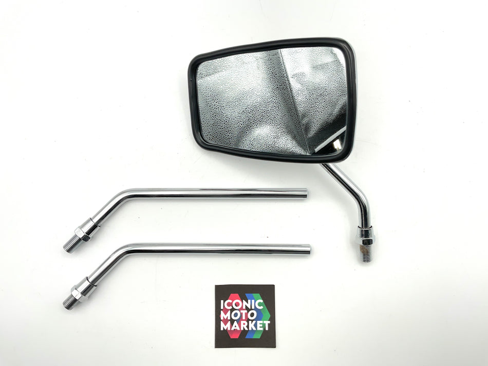 Triumph Vintage Supply - Univ. Fitment, Left-Side Mirror w/ 3x Stems. New-in-Box. #06-4102T