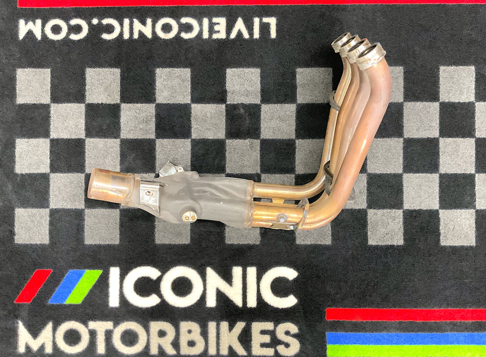 Yamaha YZF-R1 (2004-2006) Exhaust Header, Stock. (OEM) #5VY-14602-00-00