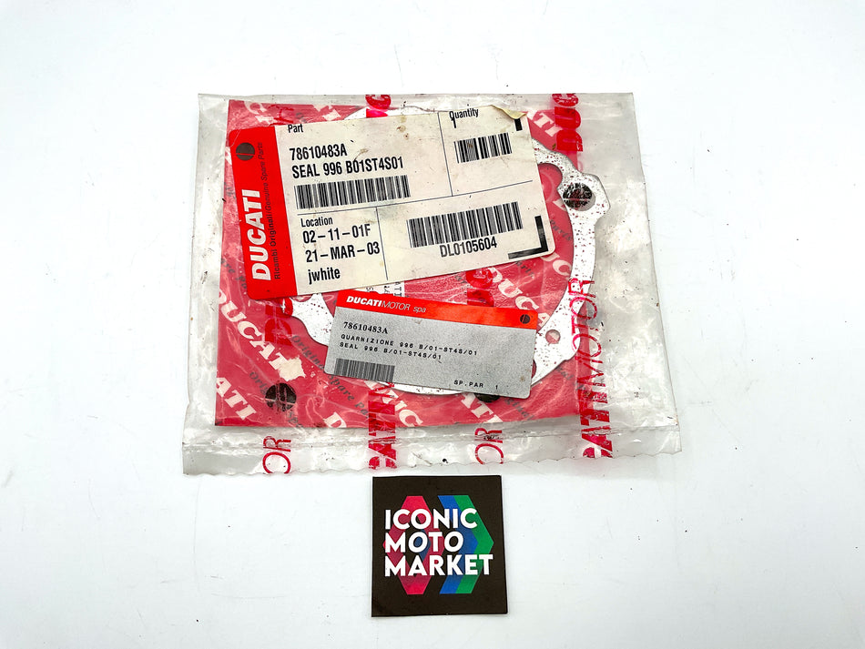 Ducati 996 (2008) Cylinder, Metal Base Gasket. New-in-Package. (OEM) #78610483A