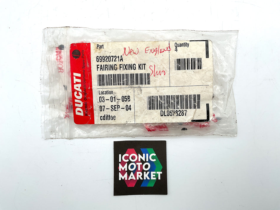 Ducati 998, 996, 916, 748 - Fairing Fastener Kit. NOS (OEM) #69920721A