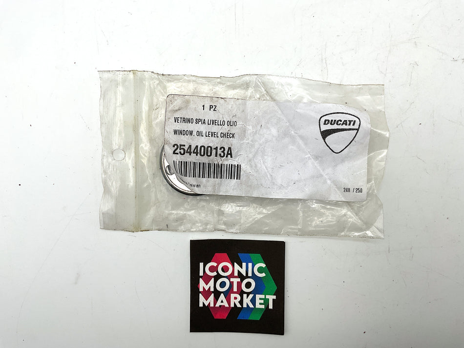 Ducati Panigale, Monster, Multistrada, Scrambler - Window, Oil-Level Check. New-in-Package. (OEM) #25440013A