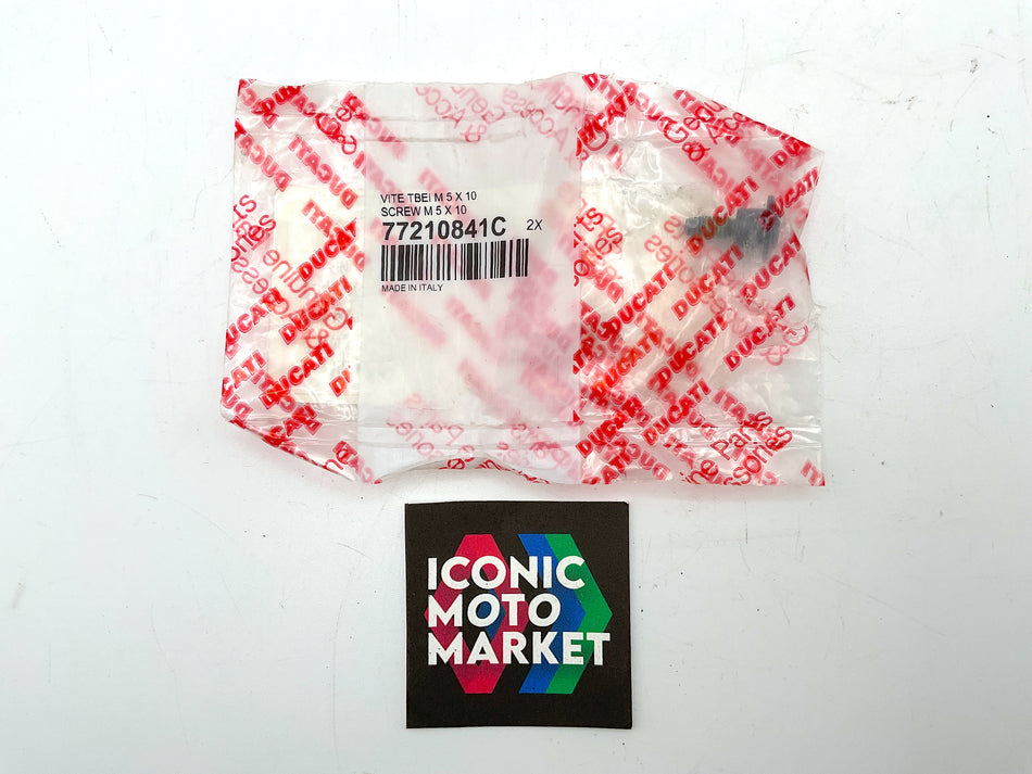 Ducati 1299 Panigale, 959 Panigale, Monster - Screw M5 x 10, Fairing/Swing-arm. New. (OEM) #77210841C