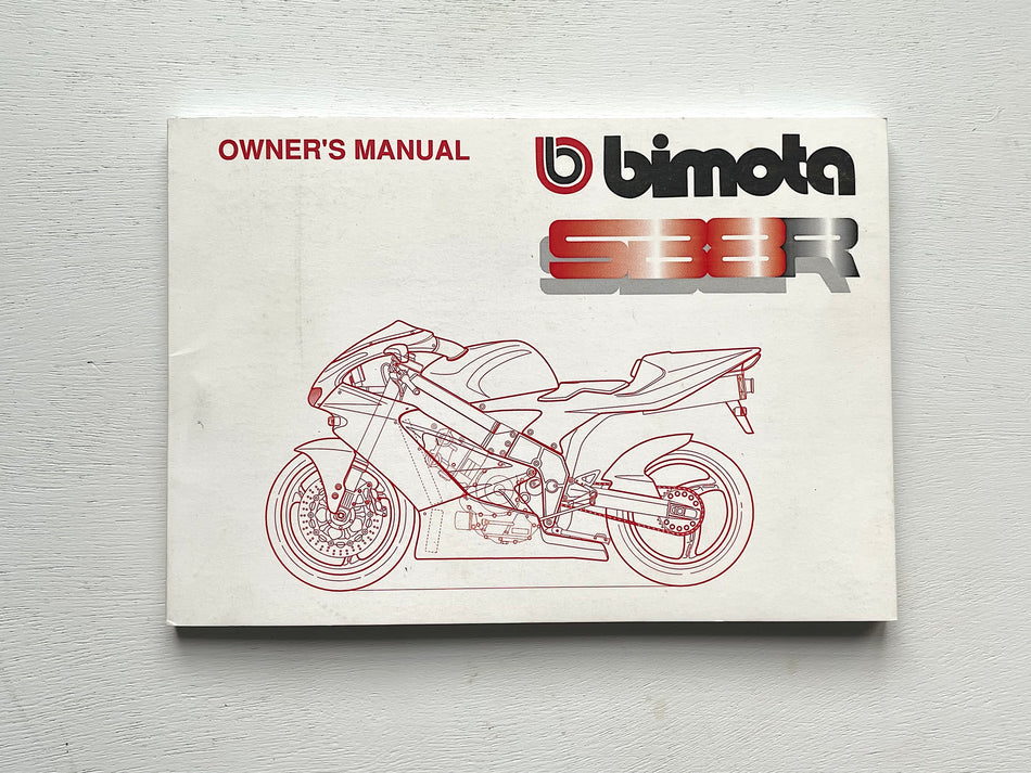 Bimota SB8R (1999-2000). Official Owner's Manual. (OEM) #SB8R_SMIC