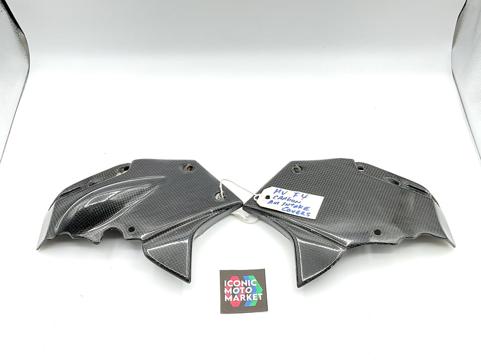 MV Agusta F4 1000, 750 (2000-2004) Carbon Fiber, Upper Dash Gauge Trim Covers. #CF_TRIM01
