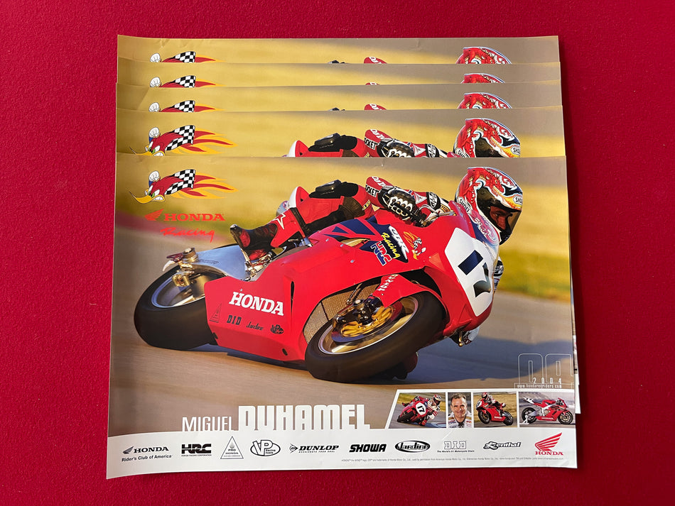 Team Honda Poster - Miguel Duhamel - 14" x 21"