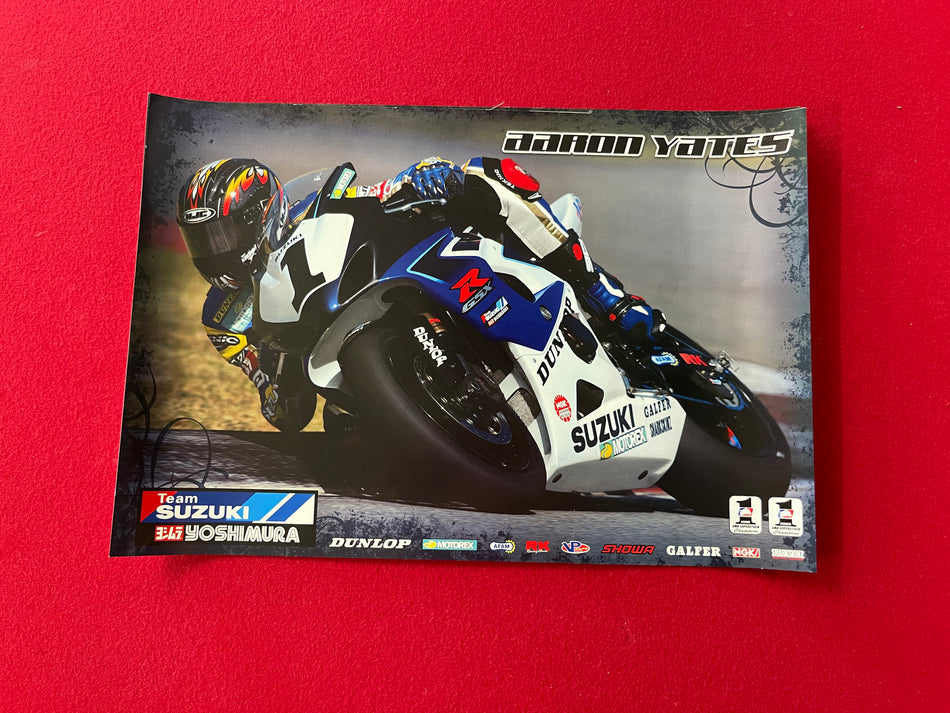 Team Suzuki Poster - Aaron Yates