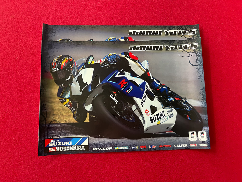 Team Suzuki Poster - Aaron Yates