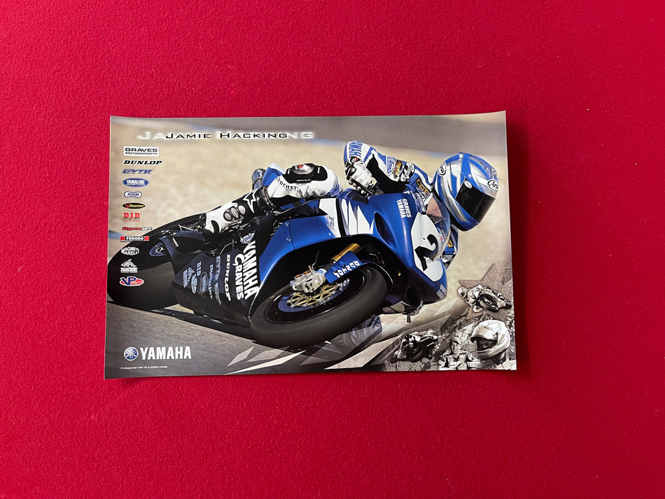 Team Yamaha Poster - Jamie Hacking - 12" x 18" (2)