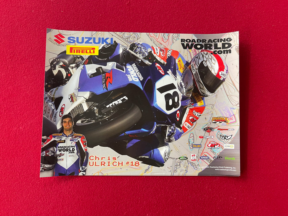 Team Suzuki Poster - Chris Ulrich - 11" x 16"