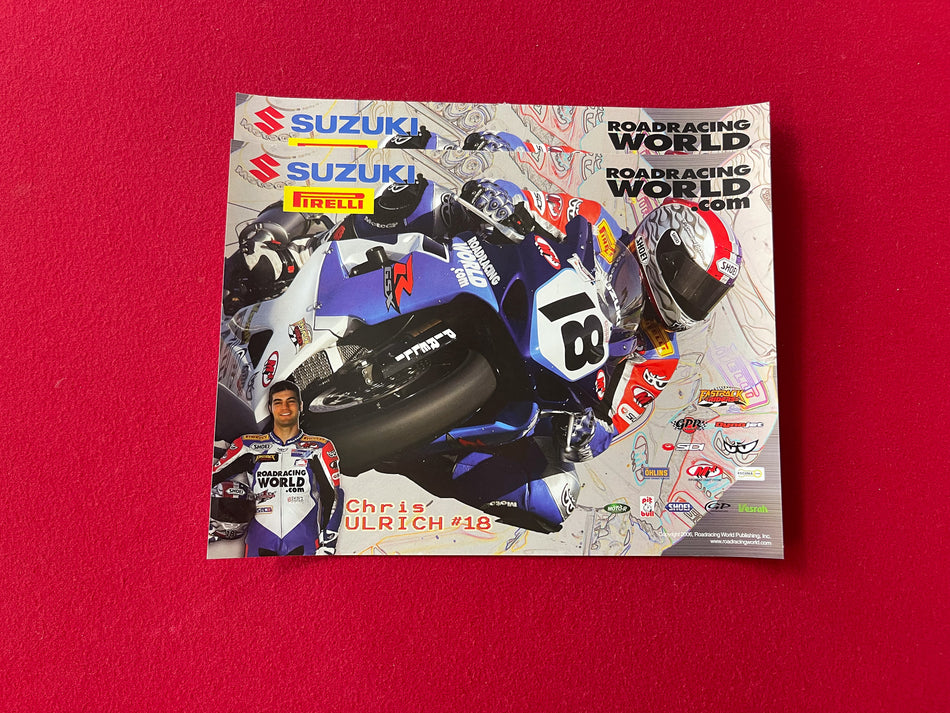 Team Suzuki Poster - Chris Ulrich - 11" x 16"