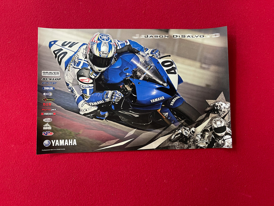 Team Yamaha Poster - Jason Disalvo - 12" x 18"