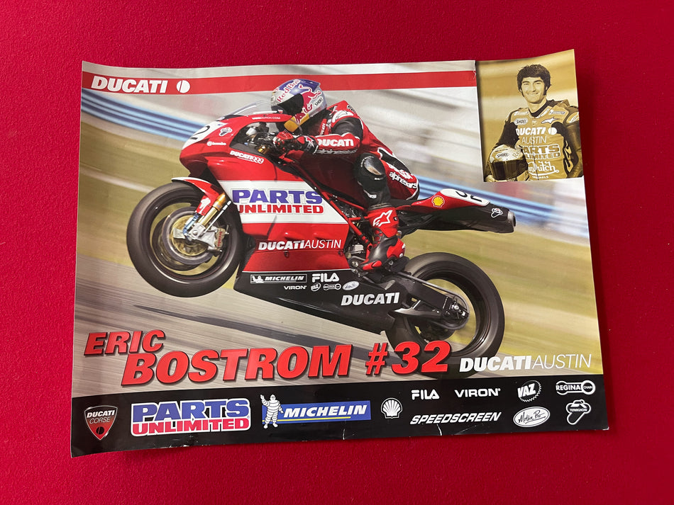 Team Ducati Poster - Eric Bostrom