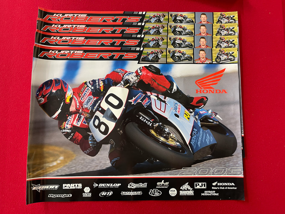 Team Honda Poster - Kurtis Roberts