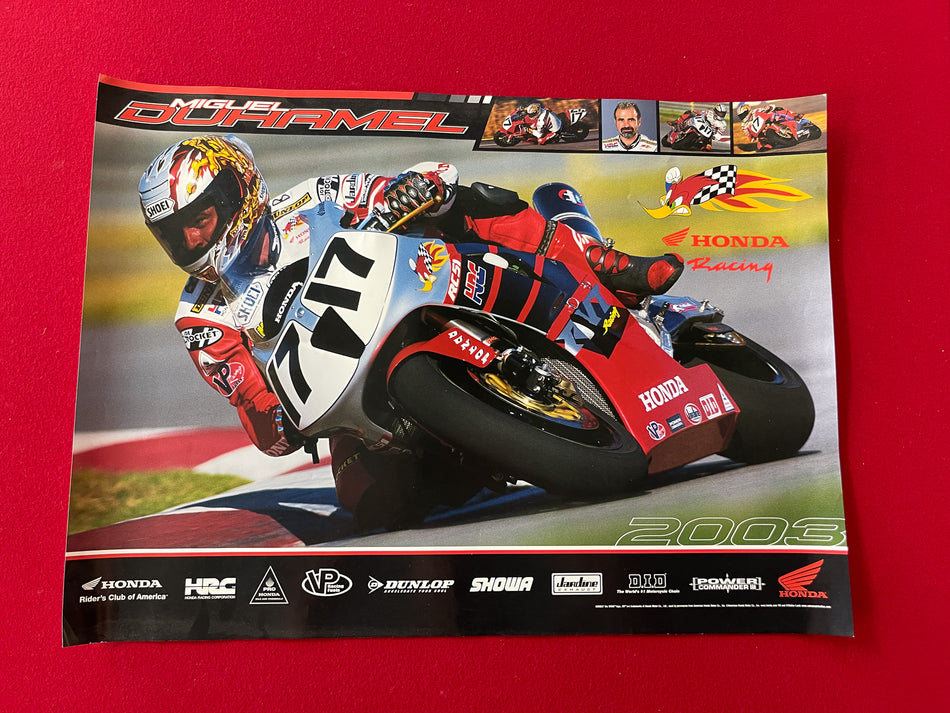 Team Honda Poster - Miguel Duhamel - 14" x 21" (2)