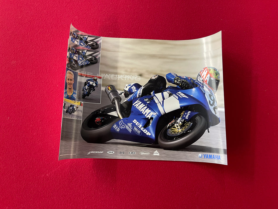 Team Yamaha Poster - Jamie Hacking - 12" x 18"