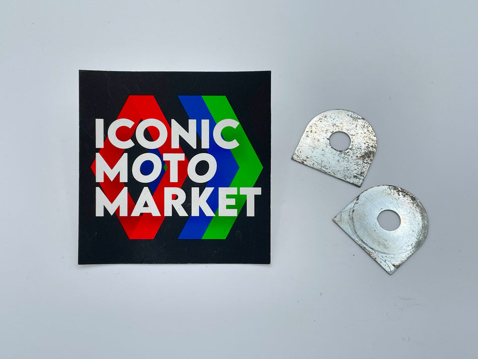 Ducati 900SS / 750SS / 600SS (1991-1997) 400SS (1993-1997) 907 I.E. Paso (1990-1993) Plates, Foot Peg Assembly. 2 Pack/Set. (OEM) #037069970