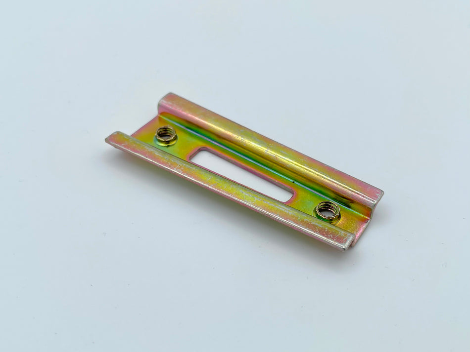 Ducati 900SS / 750SS / 600SS (1991-1997) 400SS (1993-1997) Plate, for Foot Peg Rubber Mount. New. (OEM) #037069930
