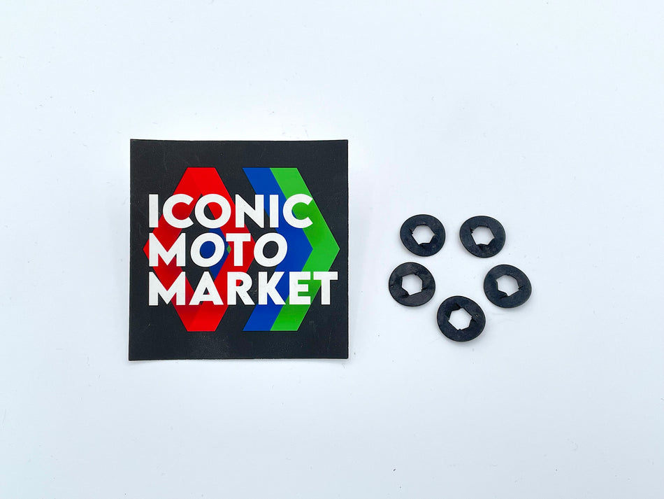 Ducati / Cagiva.  Quick Fastener - Pack of 5. (OEM) #85040011A