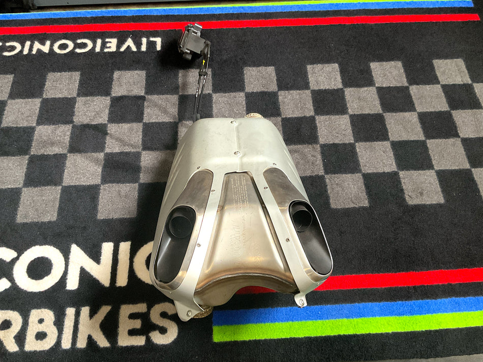 Ducati Panigale V4, Streetfighter V4 - Exhaust muffler w/ Heat Shields. (OEM) #57414951A