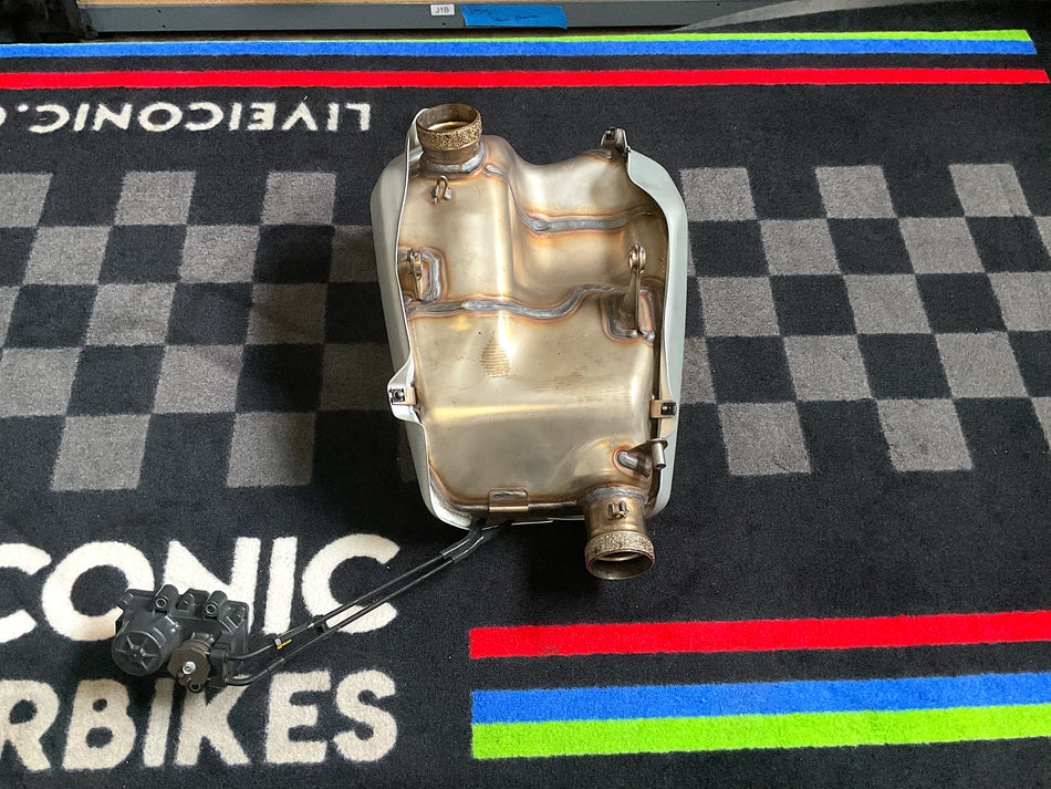 Ducati Panigale V4, Streetfighter V4 - Exhaust muffler w/ Heat Shields. (OEM) #57414951A