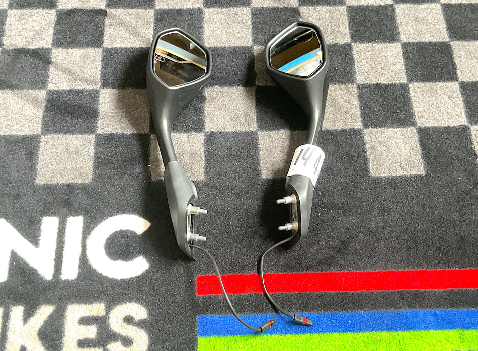 BMW M1000RR (2024) Mirrors, w/ Integrated Turn-Signals. Set. (OEM) #51167924986