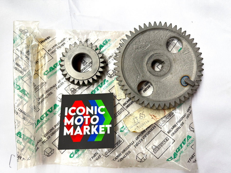 Ducati 907 I.E. Paso (1990-1993). Timing Gears - Set. New-in-Package. (OEM) #17120011A