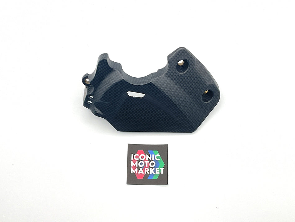Ducati Hypermotard 950SP (2019-2023) Carbon Fiber Sprocket Cover. #D658-PB30M