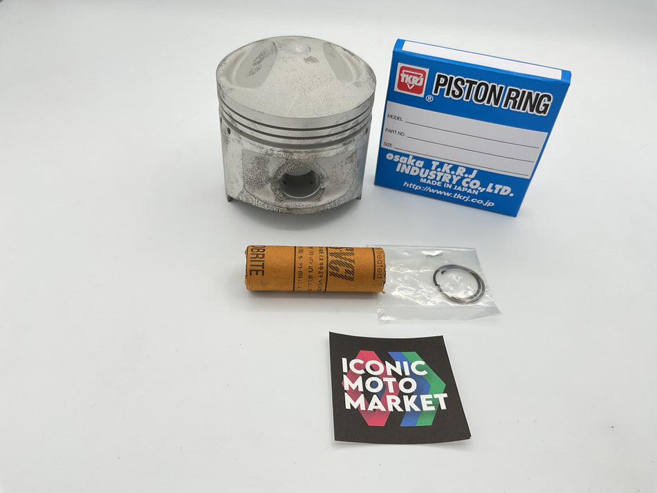 Yamaha XS650 (1969-1979) TKRJ Brand - Piston Kit 0.05 with Pin/Rings. New-in-Box. #AY1202X