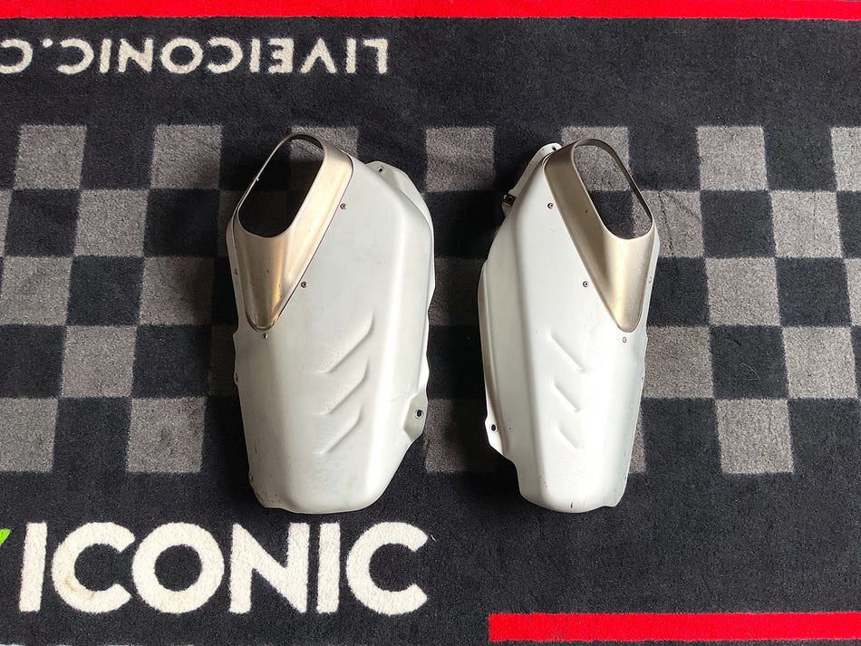 Ducati Panigale V4 (2018-2024) Lower Exhaust Heat Shield - L&R Set. (OEM) #57414322A_2