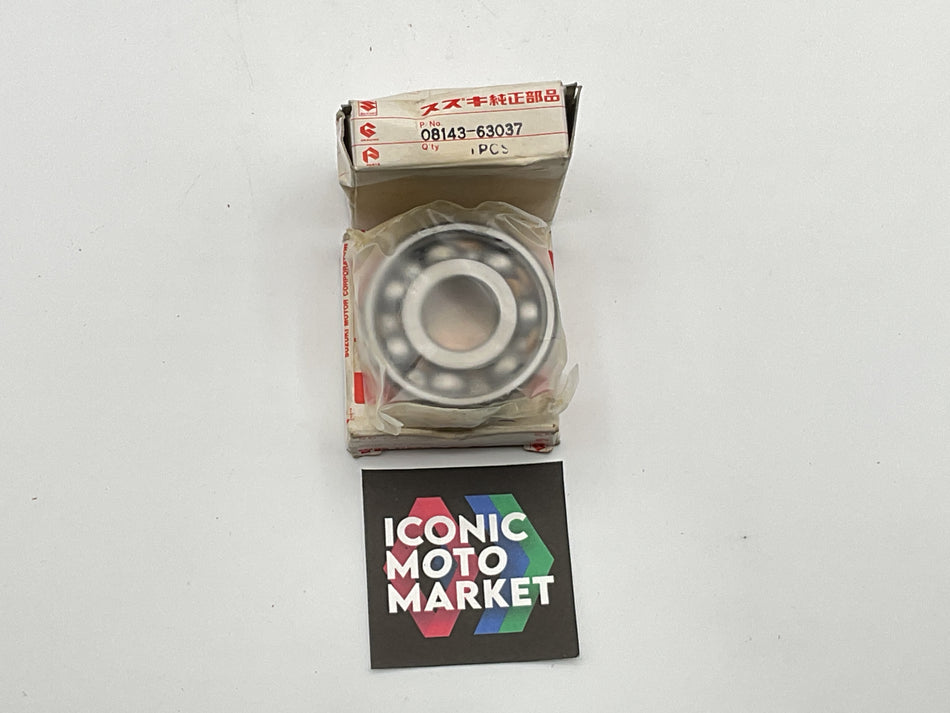 Suzuki GS500, Katana GSX750F, SV650 - Bearing, LH. New-in-Box. (OEM) #08143-63037