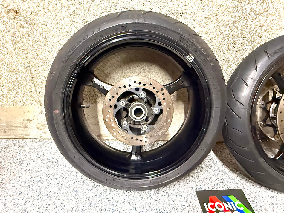 Suzuki GSX-R1000 (2005-2006) Wheels Set with Tire & Rotors. (OEM) #54111/64111-41G-10019/00019