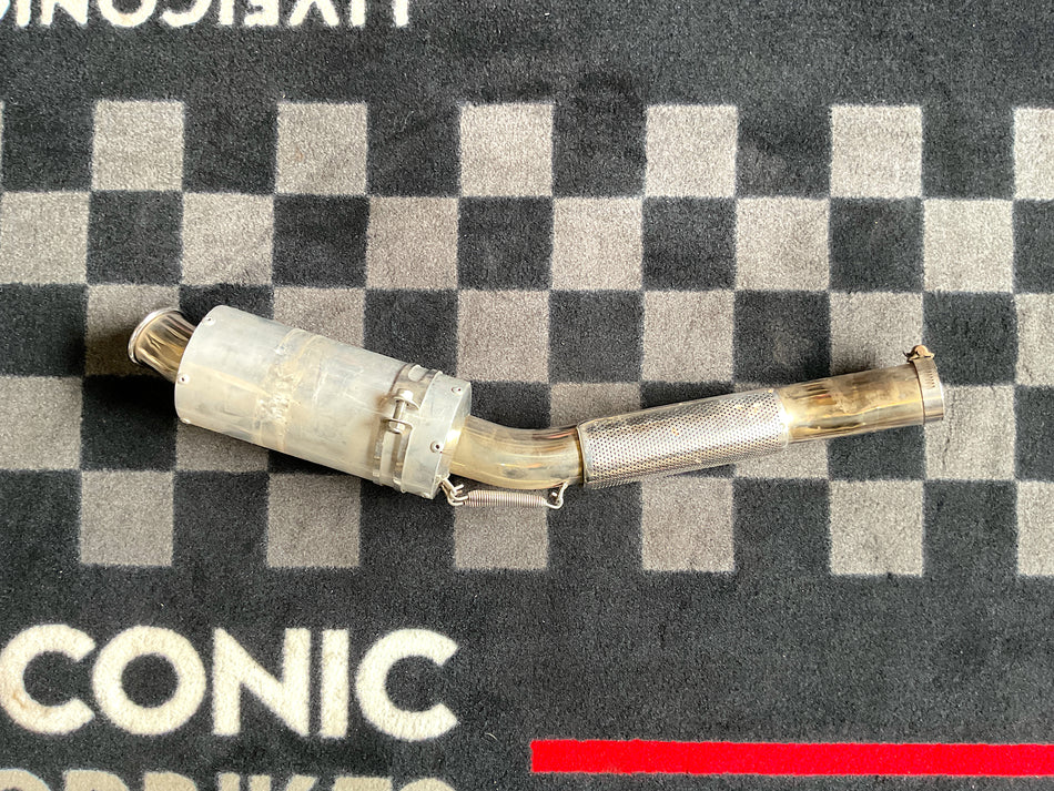 Yamaha FZR750 (1996) Muffler, Mid-Pipe w/ Heat Shield. #FZR_Muf1