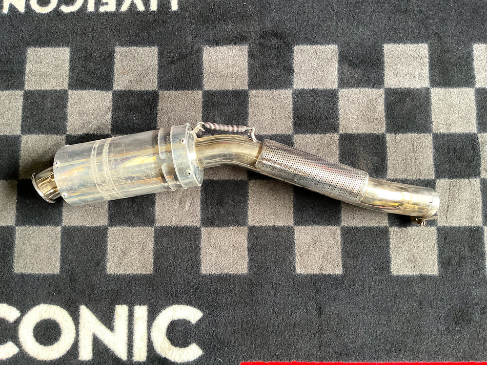 Yamaha FZR750 (1996) Muffler, Mid-Pipe w/ Heat Shield. #FZR_Muf1